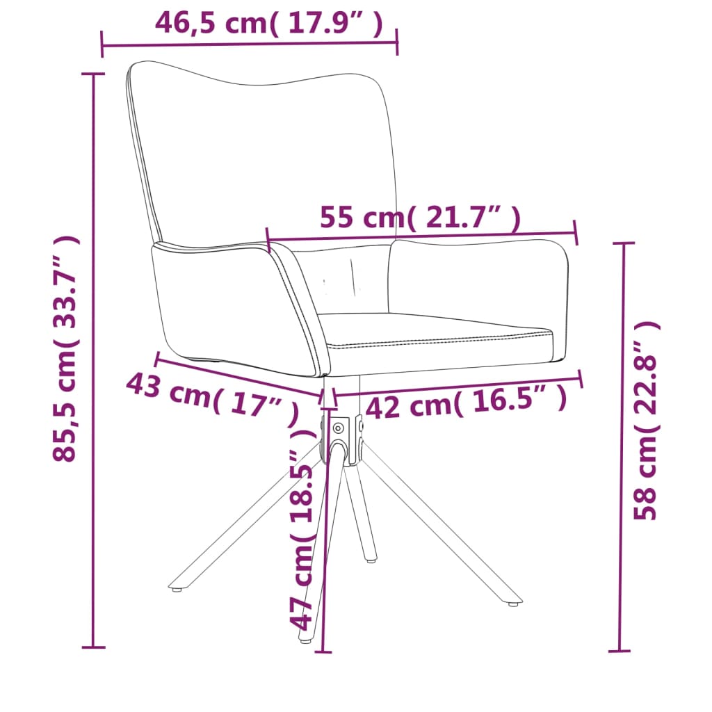 vidaXL Cadeiras de jantar giratórias 2 pcs veludo cinzento-claro