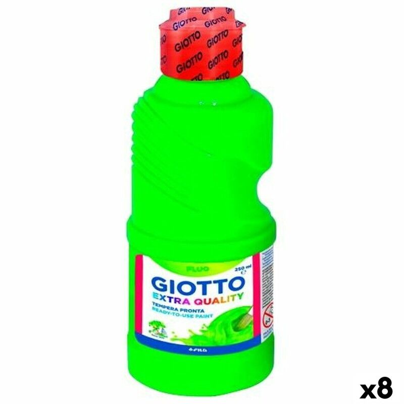 Giotto|Têmpera Giotto Fluo Verde 250 ml (8 Unidades) Giotto|Têmpera Giotto Fluo Verde 250 ml (8 Unidades)