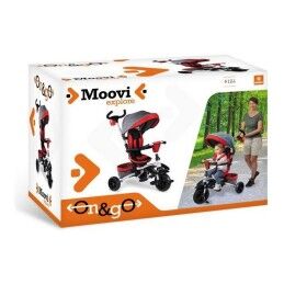 Mondo|Triciclo Mondo On & Go Moovi Explore Vermelho Convertible Dobrável Rotação de assento