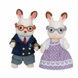Sylvanian Families|Figuras de Ação Sylvanian Families 5190 Grandparents Rabbit Chocolate