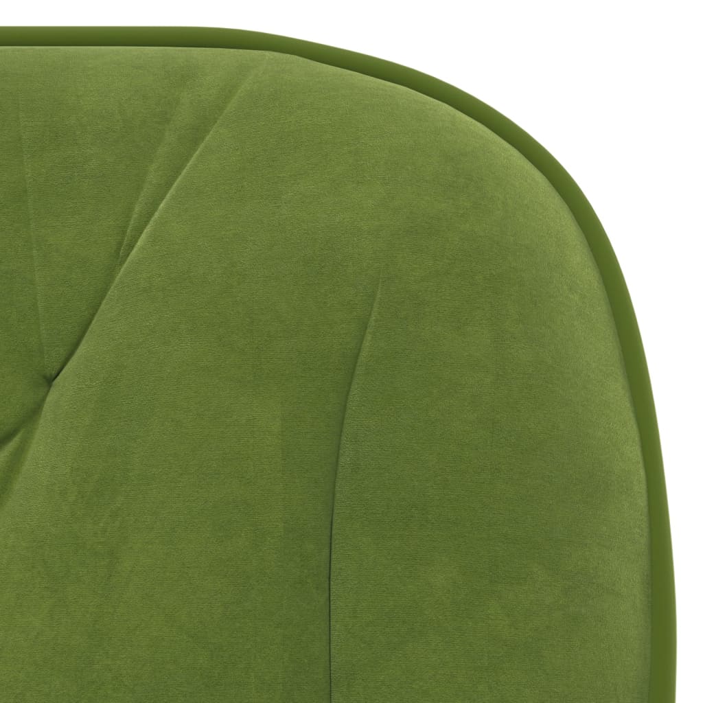 vidaXL Cadeiras de jantar giratórias 2 pcs veludo verde-claro