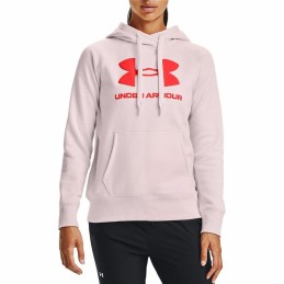 Polar com Capuz Mulher Under Armour Rival Fleece Cor de Rosa