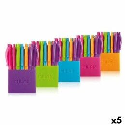 Bic|Caneta Bic Shine Silver Branco Cor de Rosa (12 Peças)