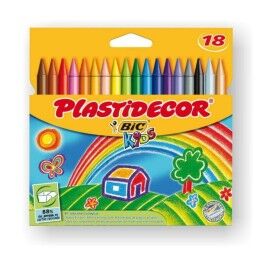 Plastidecor|Ceras de cores Plastidecor Multicolor (12 Unidades)
