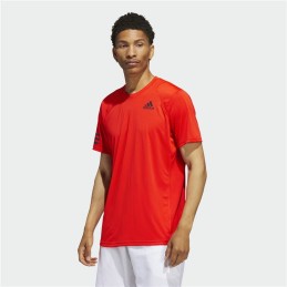 T-shirt de Futebol Adidas CLUB 3STR TEE Vermelho