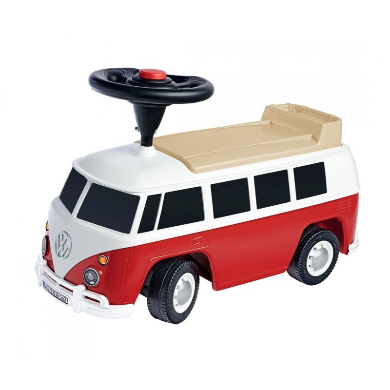 Smoby|Andarilho Smoby Volkswagen Van Preto Vermelho