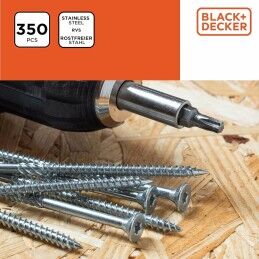 Black & Decker|Kit de parafusos Black & Decker Pozidriv Madeira 350 Peças