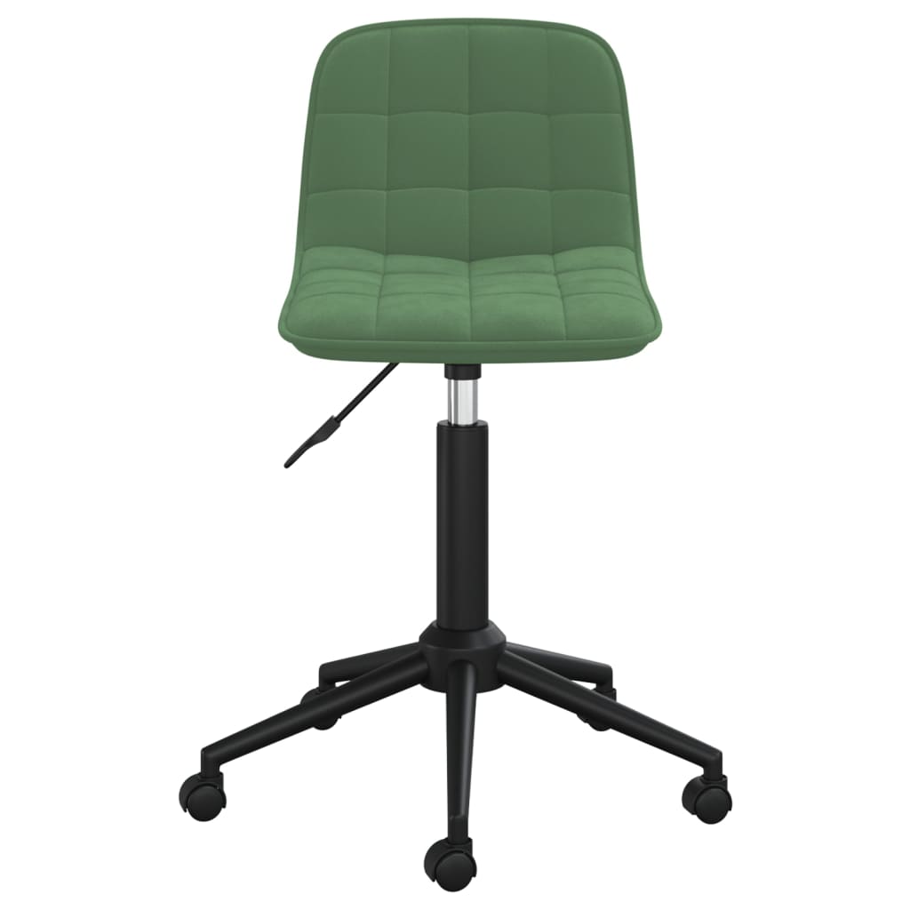 vidaXL Cadeiras de jantar giratorias 2 pcs veludo verde-escuro