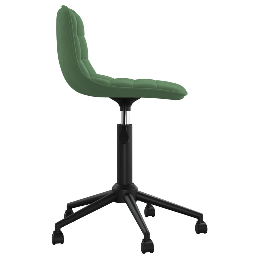 vidaXL Cadeiras de jantar giratorias 2 pcs veludo verde-escuro