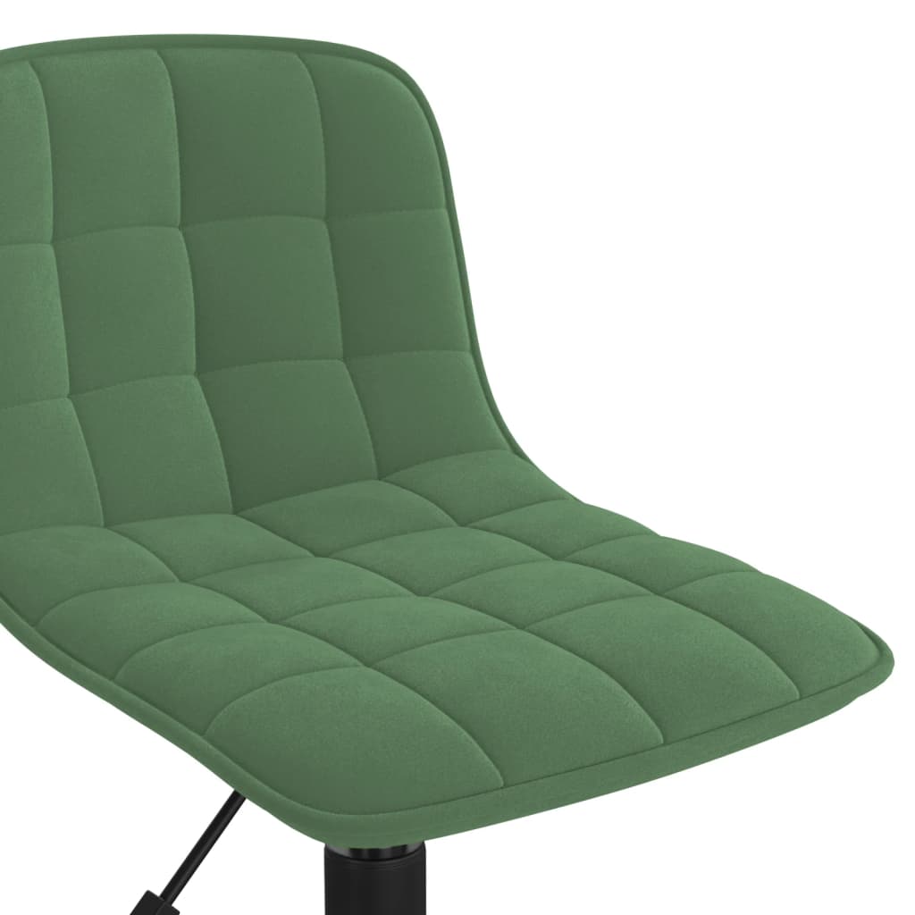 vidaXL Cadeiras de jantar giratorias 2 pcs veludo verde-escuro