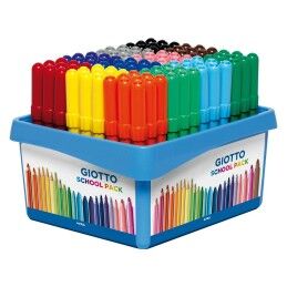 Giotto|Conjunto de Canetas de Feltro Giotto Turbo Maxi School Multicolor (4 Unidades)