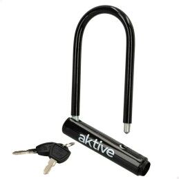 Aktive|Cadeado com chave Aktive Preto 19,5 x 12,5 x 2,8 cm 24 Unidades