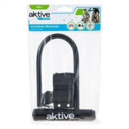 Aktive|Cadeado com chave Aktive Preto 19,5 x 12,5 x 2,8 cm 24 Unidades
