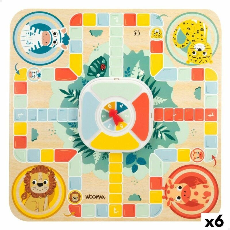 Woomax|Tabuleiro de Jogo dos Cavalinhos e da Glória Woomax Zookabee 30 x 3 x 30 cm Infantil animais (6 Unidades) Woomax|Tabuleiro de Jogo dos Cavalinhos e da Glória Woomax Zookabee 30 x 3 x 30 cm Infantil animais (6 Unidades)