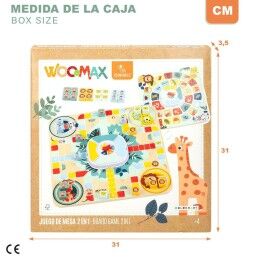 Woomax|Tabuleiro de Jogo dos Cavalinhos e da Glória Woomax Zookabee 30 x 3 x 30 cm Infantil animais (6 Unidades)