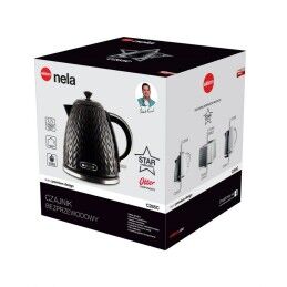 Eldom|Chaleira Eldom NELA Preto Plástico 1200 W 2000 W 1,7 L
