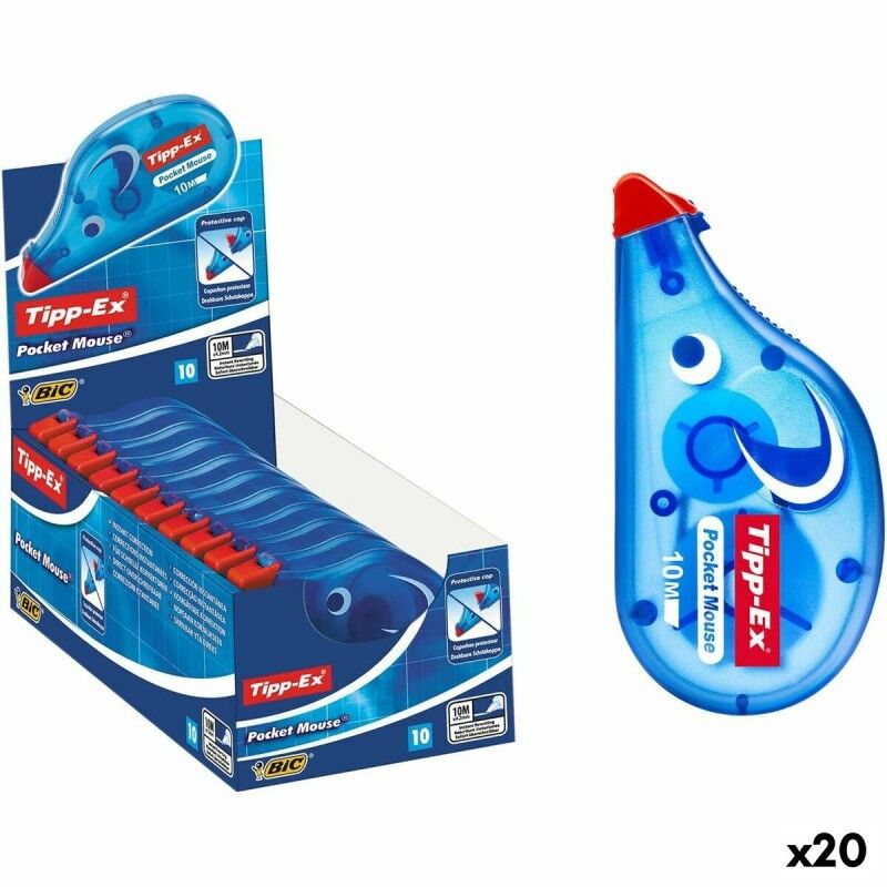 TIPP-EX|Fita Corretora TIPP-EX Pocket Mouse 10 m 4,2 mm (20 Unidades) TIPP-EX|Fita Corretora TIPP-EX Pocket Mouse 10 m 4,2 mm (20 Unidades)
