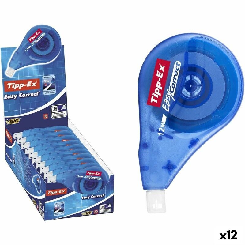 TIPP-EX|Fita Corretora TIPP-EX Easy Correct 12 m 4,2 mm (12 Unidades) TIPP-EX|Fita Corretora TIPP-EX Easy Correct 12 m 4,2 mm (12 Unidades)