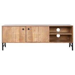 Home ESPRIT|Móvel de TV Home ESPRIT Castanho Preto Metal Acácia 145 x 40 x 52 cm