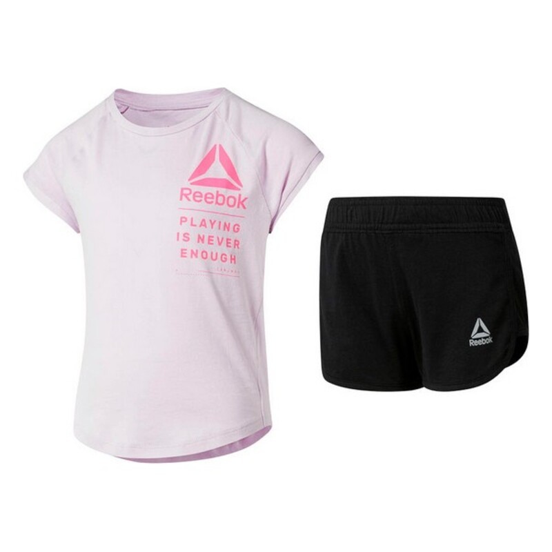 Conjunto Desportivo para Crianças Reebok G ES SS MONGLW BABY Cor de Rosa