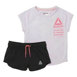 Conjunto Desportivo para Crianças Reebok G ES SS MONGLW BABY Cor de Rosa