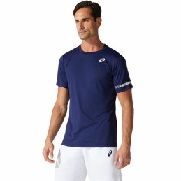 Camisola de Manga Curta Homem Asics Court SS Azul