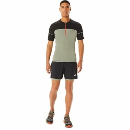 Camisola de Manga Curta Homem Asics Fujitrail Top Verde