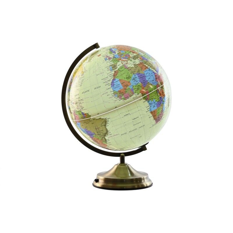 Home ESPRIT|Globo Terrestre Home ESPRIT Bege Dourado PVC 33 x 32 x 42 cm