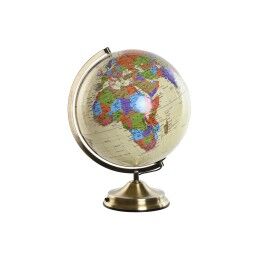 Home ESPRIT|Globo Terrestre Home ESPRIT Bege Dourado PVC 33 x 32 x 42 cm