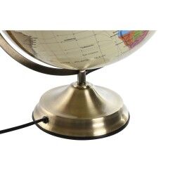 Home ESPRIT|Globo Terrestre Home ESPRIT Bege Dourado PVC 33 x 32 x 42 cm