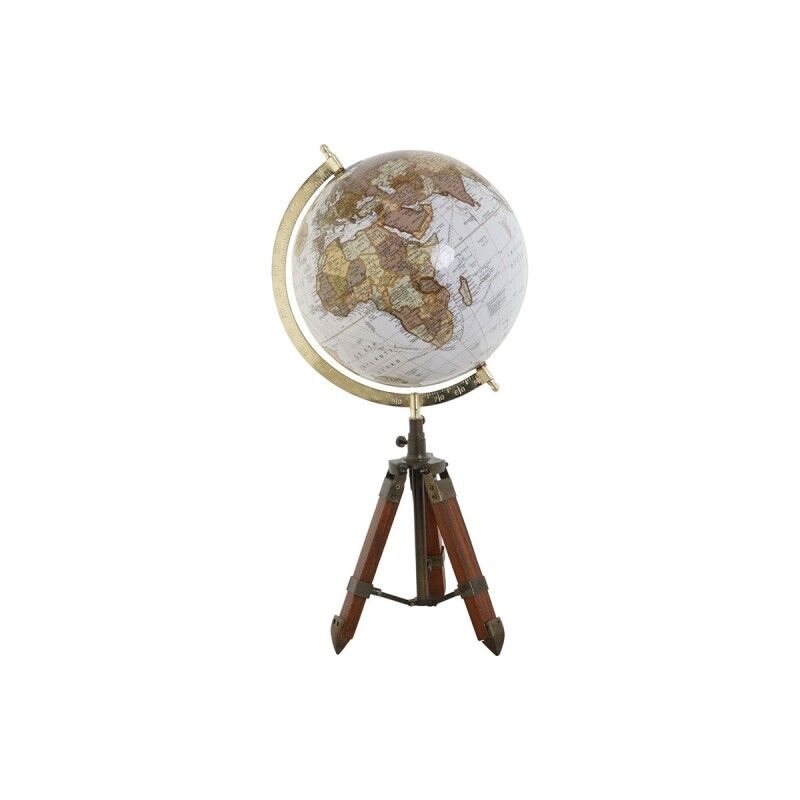 Home ESPRIT|Globo Terrestre Home ESPRIT Castanho PVC Madeira de mangueira 27 x 25 x 55 cm