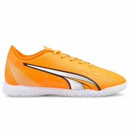 Chuteiras Infantis Puma Ultra Play It Laranja Homem