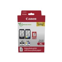 Canon|Pack de Tinta e Papel Fotográfico Canon 8286B011 (3 Unidades) (2 Unidades)