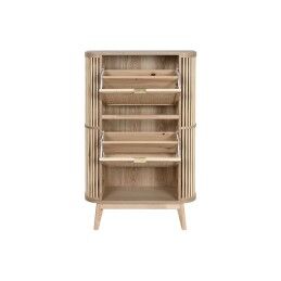 Home ESPRIT|Sapateira Home ESPRIT Dourado Natural Rotim Madeira de abeto Tropical 70 x 29 x 115 cm