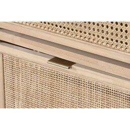 Home ESPRIT|Sapateira Home ESPRIT Dourado Natural Rotim Madeira de abeto Tropical 70 x 29 x 115 cm