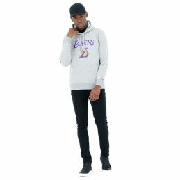 Polar com Capuz Unissexo New Era LA Lakers Cinzento