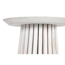 Home ESPRIT|Mesa de Apoio Pequena Home ESPRIT Branco Madeira de cedro 40 x 40 x 60 cm