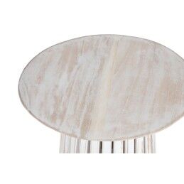Home ESPRIT|Mesa de Apoio Pequena Home ESPRIT Branco Madeira de cedro 40 x 40 x 60 cm