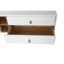 Home ESPRIT|Móvel de TV Home ESPRIT Branco Natural Polipropileno Madeira MDF 140 x 40 x 55 cm