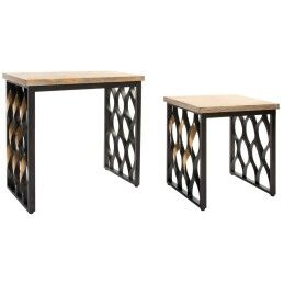 DKD Home Decor|Mesa de apoio DKD Home Decor Rotim (36 x 36 x 85 cm)