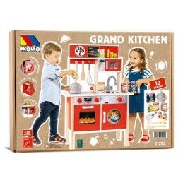 Moltó|Cozinha de Brincar Moltó 21292 Madeira Vermelho (10 pcs)