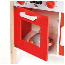 Moltó|Cozinha de Brincar Moltó 21292 Madeira Vermelho (10 pcs)