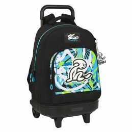BlackFit8|Mochila Escolar com Rodas Evolution BlackFit8 M860A Turquesa (32 x 42 x 15 cm)