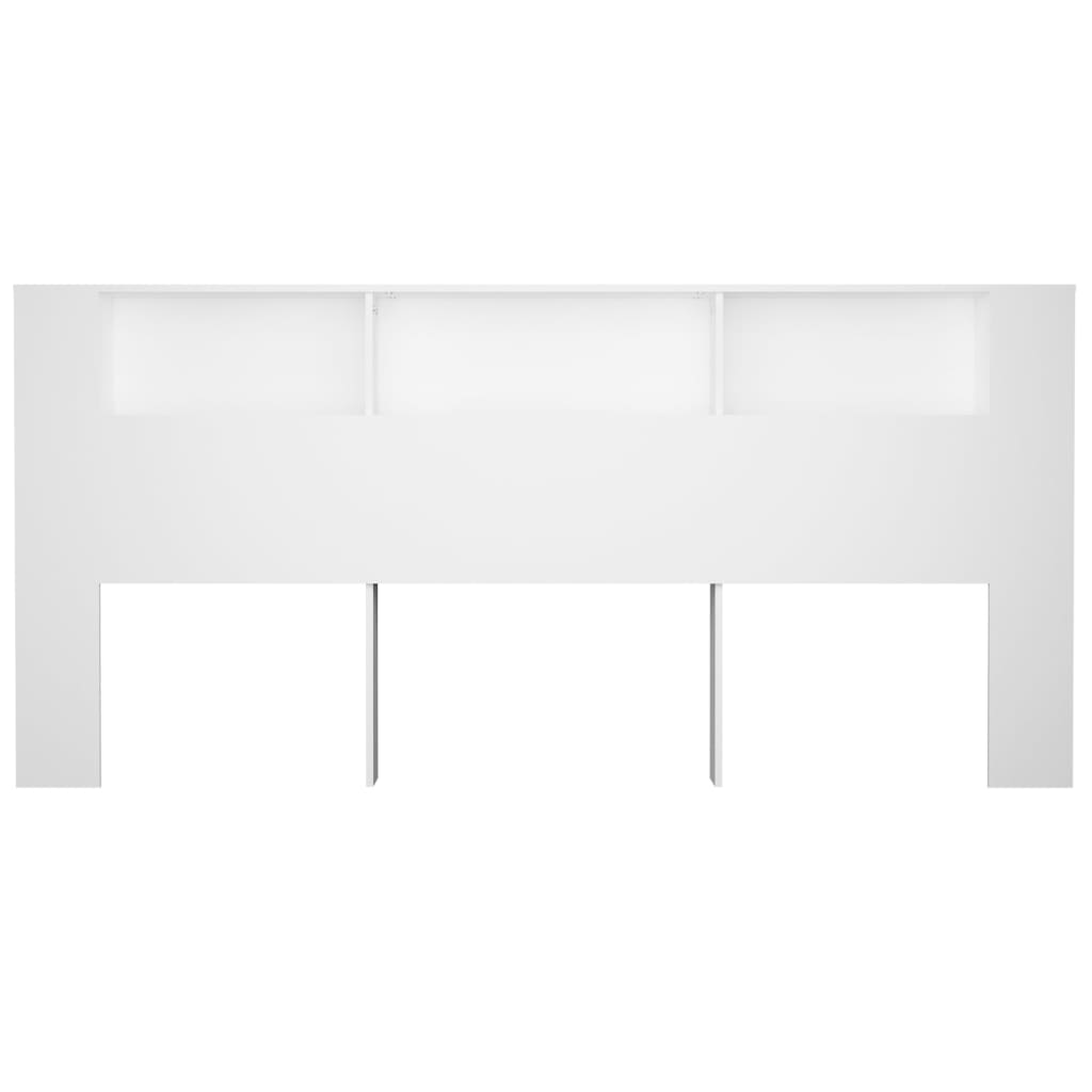 vidaXL Armário de cabeceira 220x18,5x104,5 cm branco