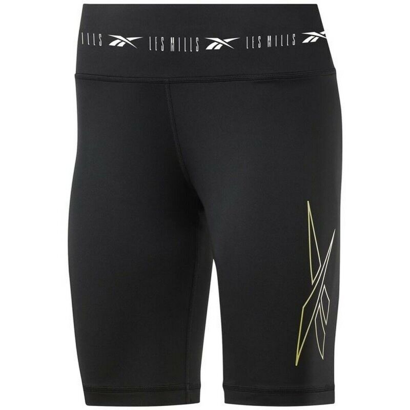 Reebok|Leggings de Desporto de Mulher Reebok Les Mills Ciclismo Preto Reebok|Leggings de Desporto de Mulher Reebok Les Mills Ciclismo Preto