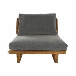 DKD Home Decor|Sofá DKD Home Decor Castanho Linho Madeira da borracha Tradicional (122 x 69 x 72 cm)