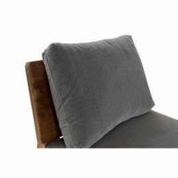 DKD Home Decor|Sofá DKD Home Decor Castanho Cinzento Poliéster Algodão Madeira Pinheiro (95 x 88 x 75 cm)
