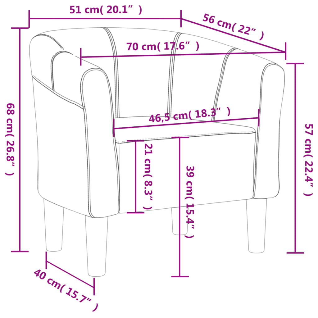 vidaXL Poltrona veludo cinzento-claro