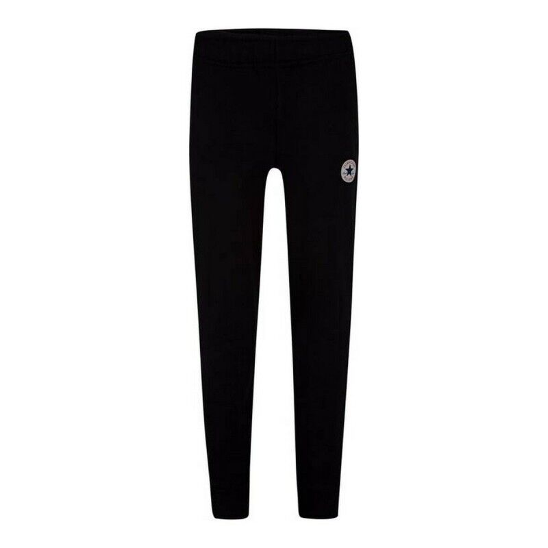 Converse|Calças de Treino Infantis Converse Fleee Chuck Taylor Patch Jogger B Preto Menino Converse|Calças de Treino Infantis Converse Fleee Chuck Taylor Patch Jogger B Preto Menino