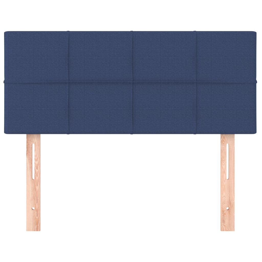 vidaXL Cabeceira de cama tecido 80x5x78/88 cm azul